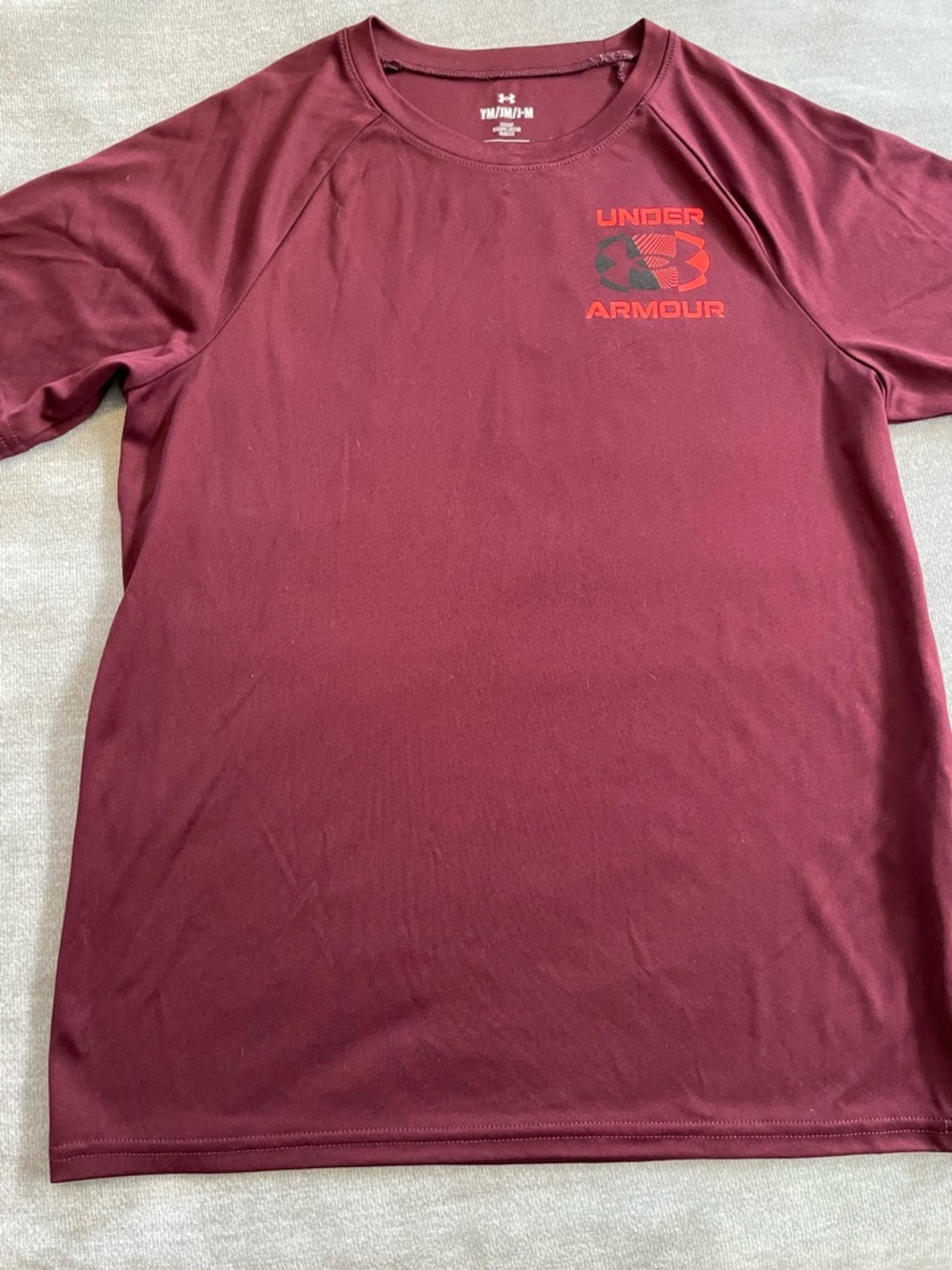 Under Armour Boy’s Maroon Performance Short Sleeve Tee